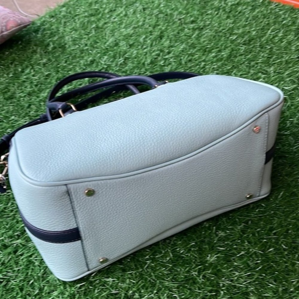 Kate Spade Colorblock Pebbled Leather Mimi Satchel Aphrodite - Picture 3 of 16